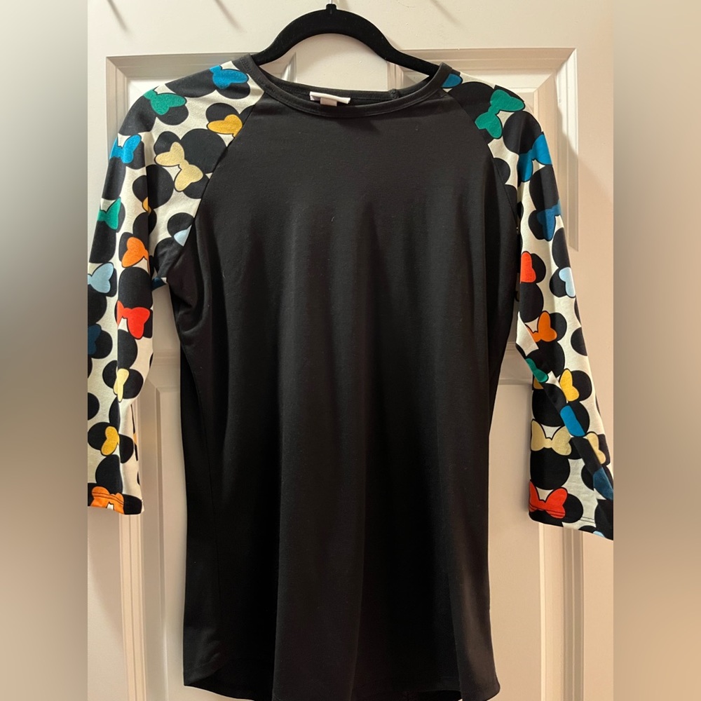 3/4 sleeve baseball minie mouse sleeves